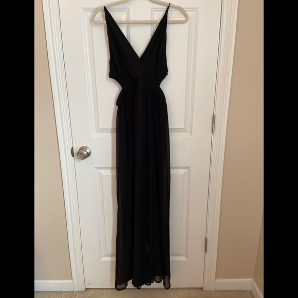 BLACK MAXI DRESS - Picture 1 of 7